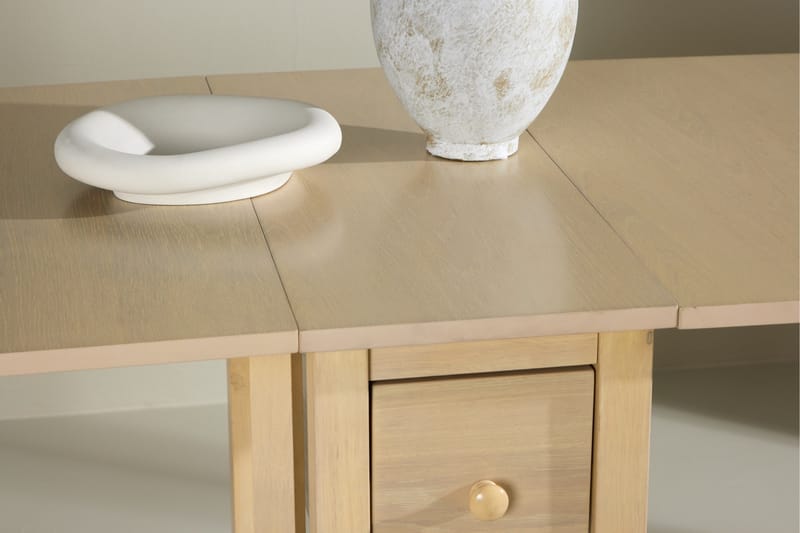 Edward klapbord 150x80 cm - Hvidvasket / - Møbler - Borde - Spisebord og køkkenbord