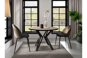 Elan Spisebord 176 cm - Sort/Beige - Møbler - Borde - Spisebord og køkkenbord