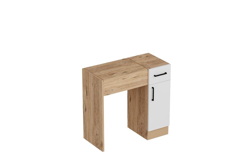 Elgar Sminkebord 77 cm, Brun/Hvid