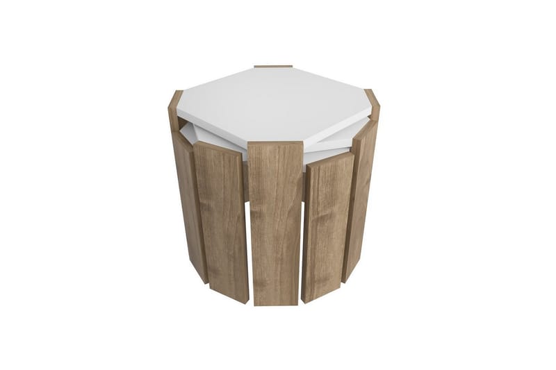 Elvaran Sofabord 44,5 cm - Brun/Hvid - Møbler - Borde - Sofabord