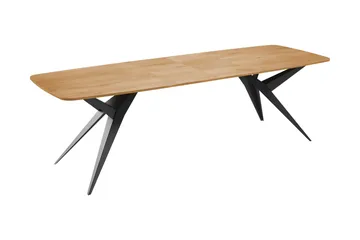Elvora Matbord 160 cm Rektangulær - Brun/Sort - Møbler - Borde - Spisebord og køkkenbord