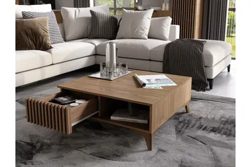 Entsian Sofabord 80 cm - Brun - Møbler - Borde - Sofabord