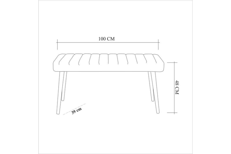 Ergene Spisegruppe 120 cm Rektangulær - Natur/Blå - Møbler - Borde - Spisebordssæt