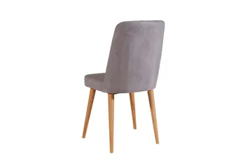 Ergene Spisegruppe 120 cm Rektangulær - Natur/Grå - Møbler - Borde - Spisebordssæt