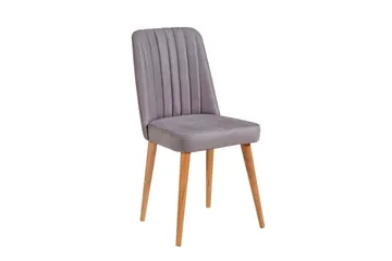 Ergene Spisegruppe 120 cm Rektangulær - Natur/Grå - Møbler - Borde - Spisebordssæt
