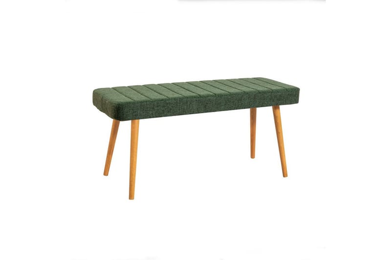 Ergene Spisegruppe 120 cm Rektangulær - Natur/Grøn - Møbler - Borde - Spisebordssæt