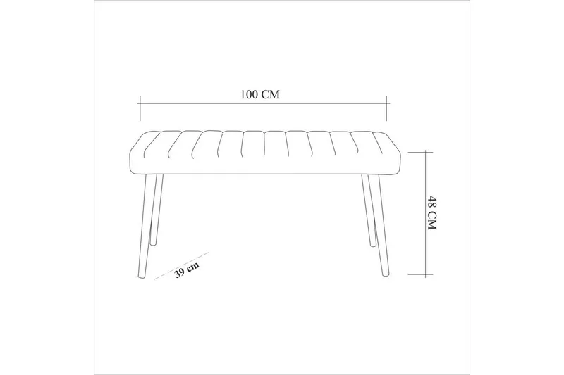Ergene Spisegruppe 120 cm Rektangulær - Natur/Marineblå - Møbler - Borde - Spisebordssæt