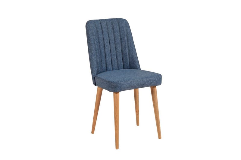 Ergene Spisegruppe 120 cm Rektangulær - Natur/Marineblå - Møbler - Borde - Spisebordssæt