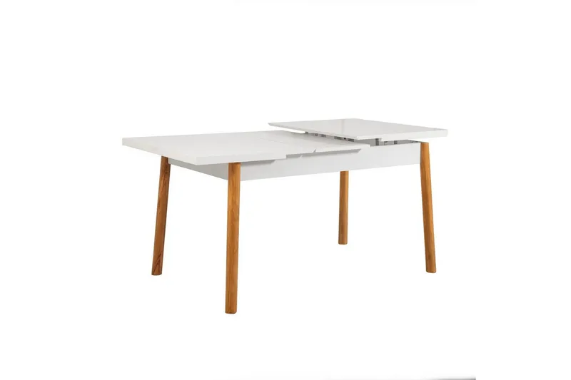 Ergene Spisegruppe 120 cm Rektangulær - Natur/Marineblå - Møbler - Borde - Spisebordssæt