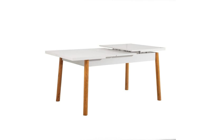 Ergene Spisegruppe 120 cm Rektangulær - Natur/Marineblå - Møbler - Borde - Spisebordssæt