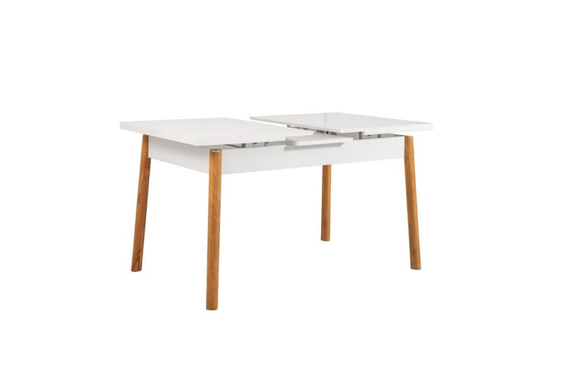 Ergene Spisegruppe 120 cm Rektangulær - Natur/Marineblå - Møbler - Borde - Spisebordssæt