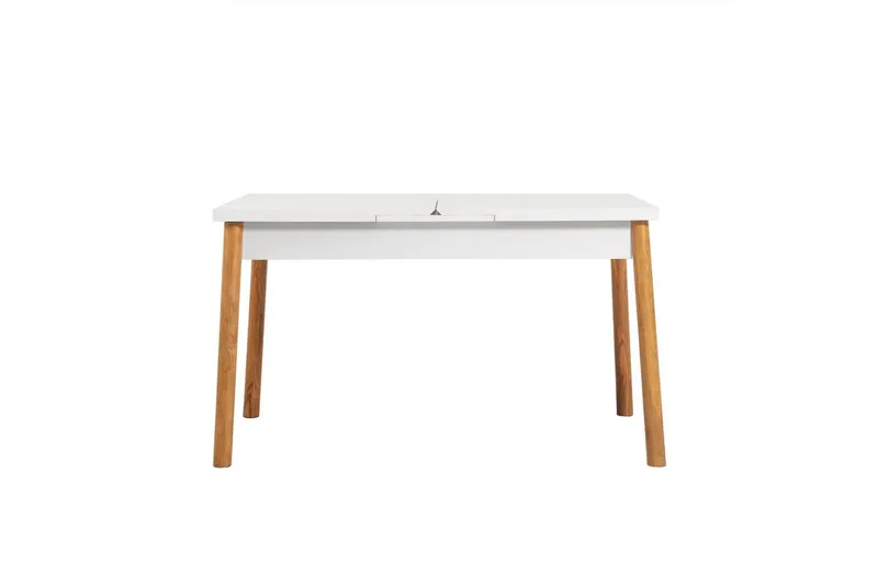 Ergene Spisegruppe 120 cm Rektangulær - Natur/Marineblå - Møbler - Borde - Spisebordssæt