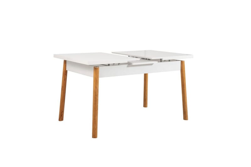 Ergene Spisegruppe 120 cm Rektangulær - Natur/Marineblå - Møbler - Borde - Spisebordssæt