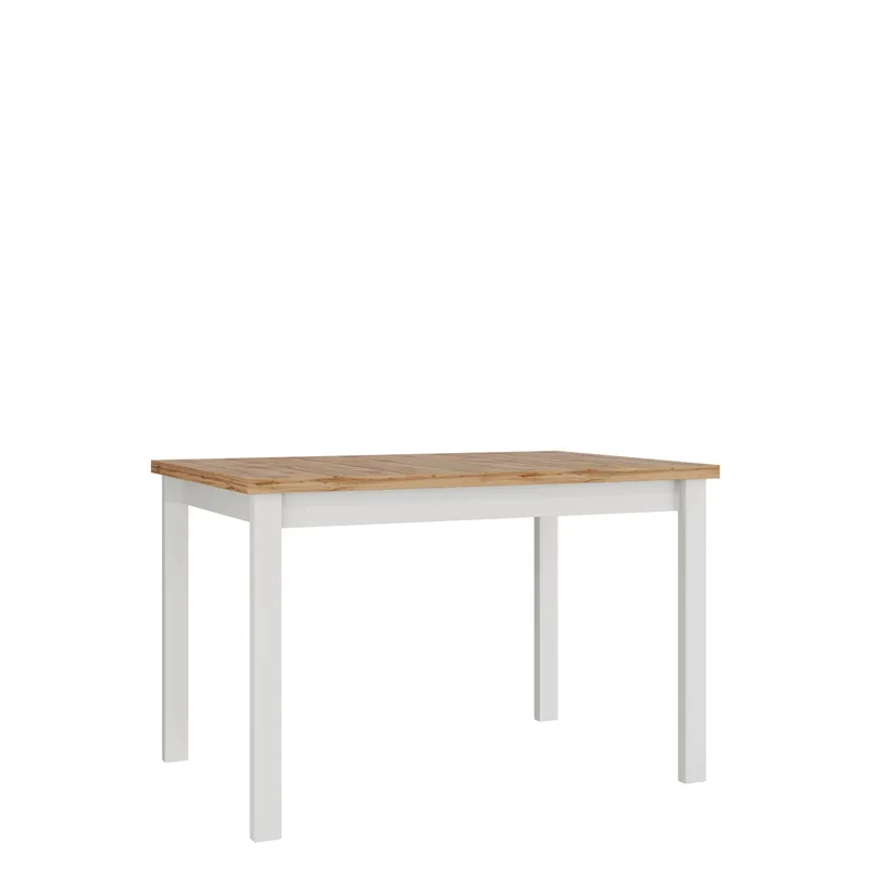 Ericka Spisebord 120 cm Rektangulær, Hvid/Brun