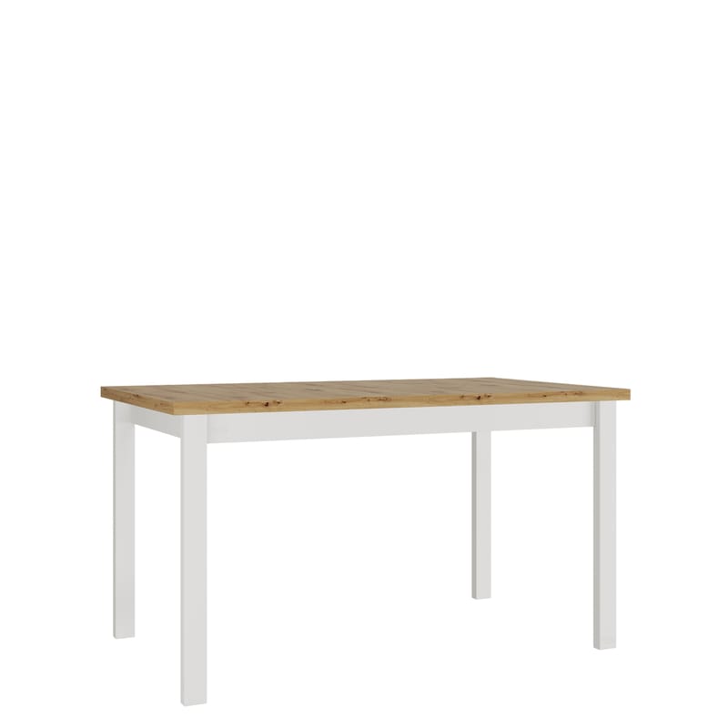 Ericka Spisebord 140 cm Rektangulær, Hvid/Brun