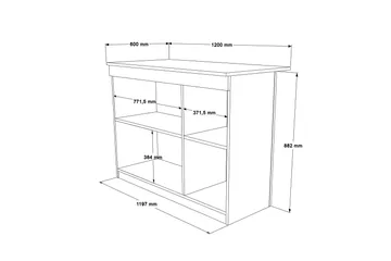 Ermanno Barbord 120 cm - Eg - Møbler - Borde - Barbord & ståbord