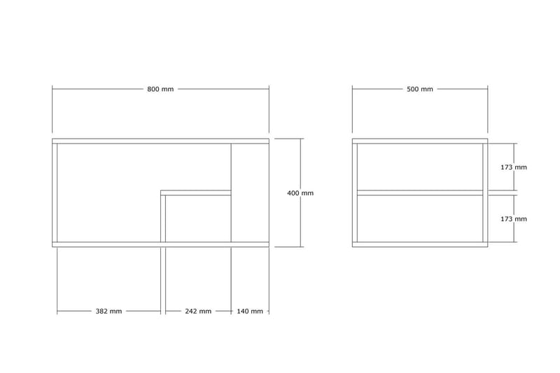 Eros Sofabord 80 cm Beige - Beige - Møbler - Borde - Sofabord