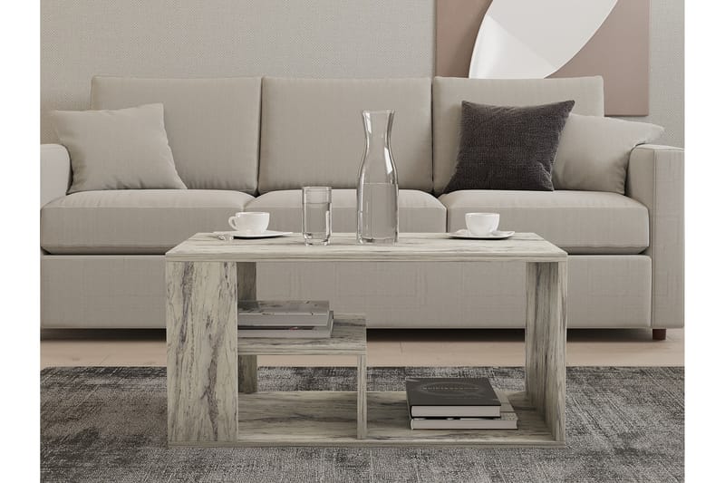 Eros Sofabord 80 cm - Hvid Marmor - Møbler - Borde - Sofabord