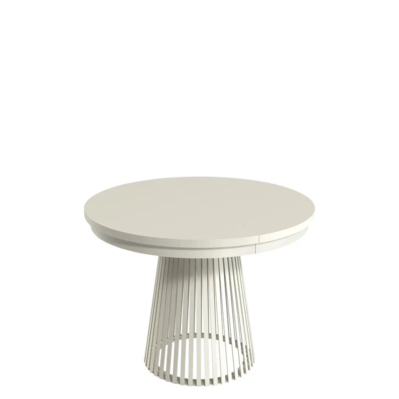 Erylan Spisebord rundt udtrækkeligt 100-180 cm - Beige - Møbler - Borde - Spisebord og køkkenbord