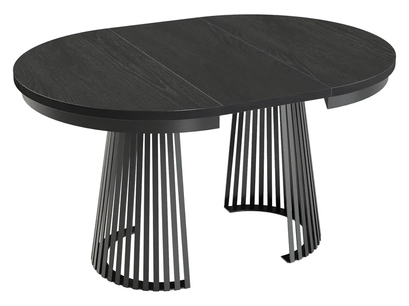 Erylan Spisebord rundt udtrækkeligt 100-180 cm - sort - Møbler - Borde - Spisebord og køkkenbord