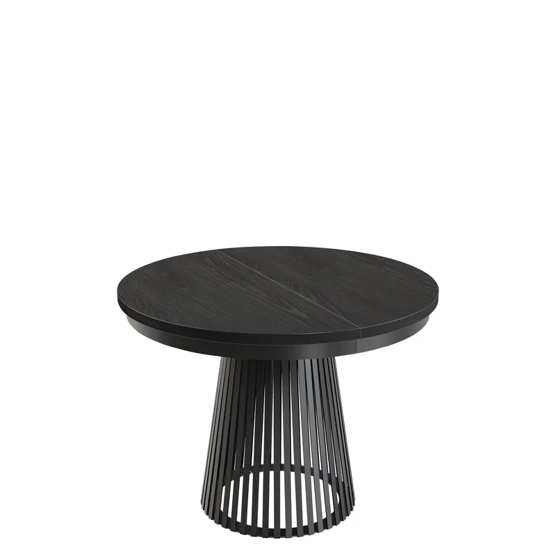 Erylan Spisebord rundt udtrækkeligt 100-180 cm - sort - Møbler - Borde - Spisebord og køkkenbord