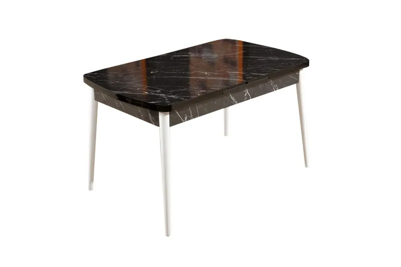 Eryon Spisebord 132 cm Rektangulær - Sort/Hvid - Møbler - Borde - Spisebord og køkkenbord