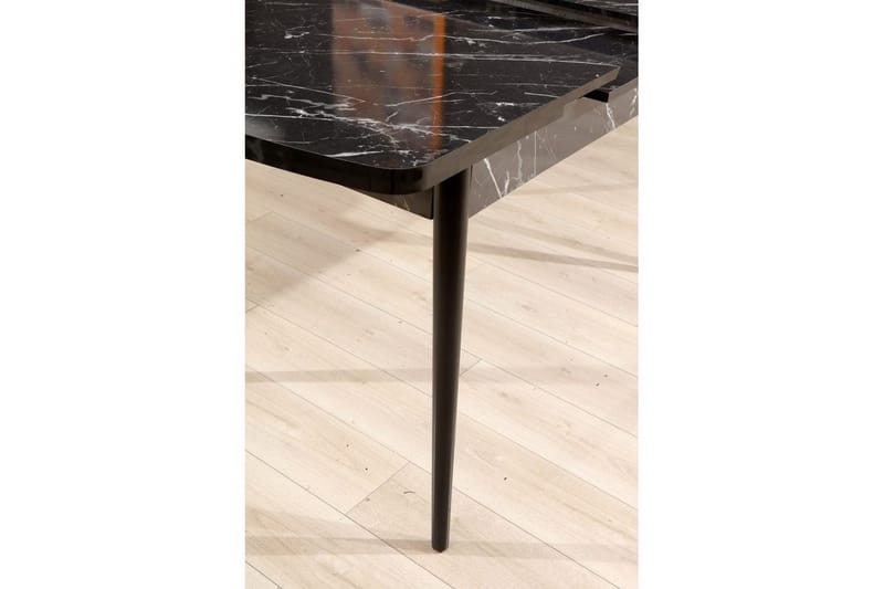 Eryon Spisebord 132 cm Rektangulær - Sort/Hvid - Møbler - Borde - Spisebord og køkkenbord