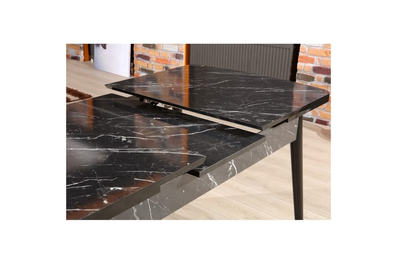 Eryon Spisebord 132 cm Rektangulær - Sort/Hvid - Møbler - Borde - Spisebord og køkkenbord