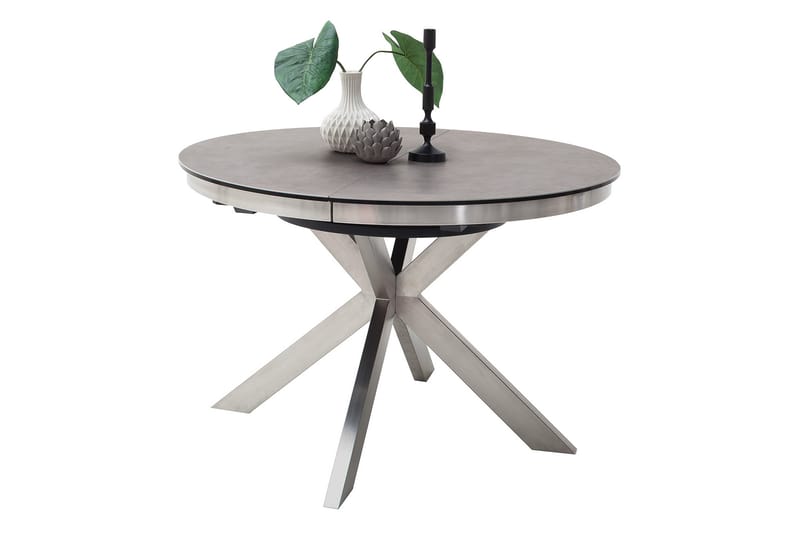 Estapilla Udvideligt Spisebord 120 cm Rund - Antracit - Spisebord og køkkenbord