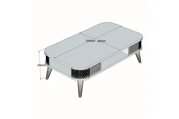 Eylul Sofabord 105 cm - Beige - Møbler - Borde - Sofabord