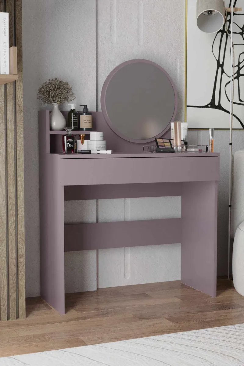 Fabrony sminkebord med spejl 90 cm - Anemone - Møbler - Borde - Sminkebord & konsolbord