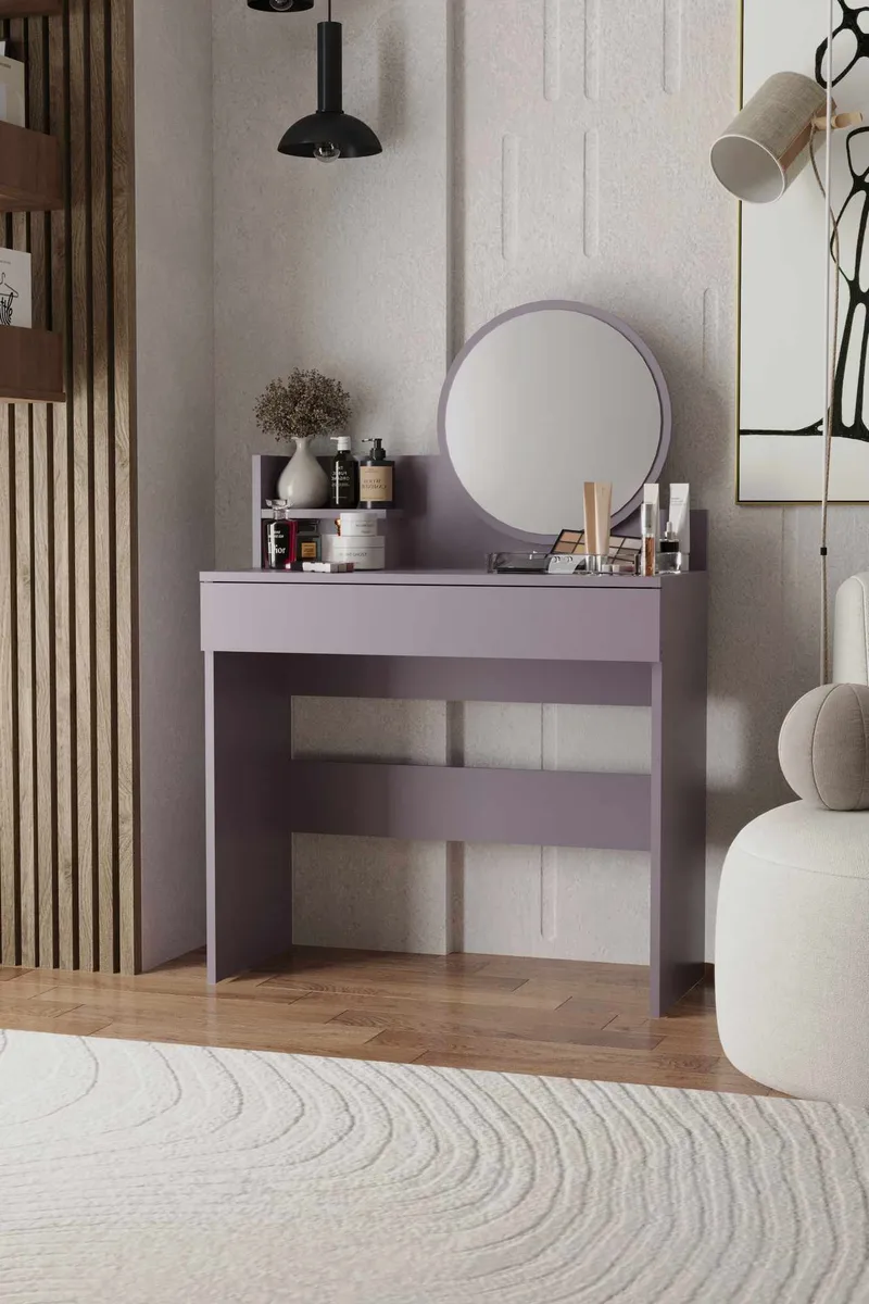 Fabrony sminkebord med spejl 90 cm - Anemone - Møbler - Borde - Sminkebord & konsolbord