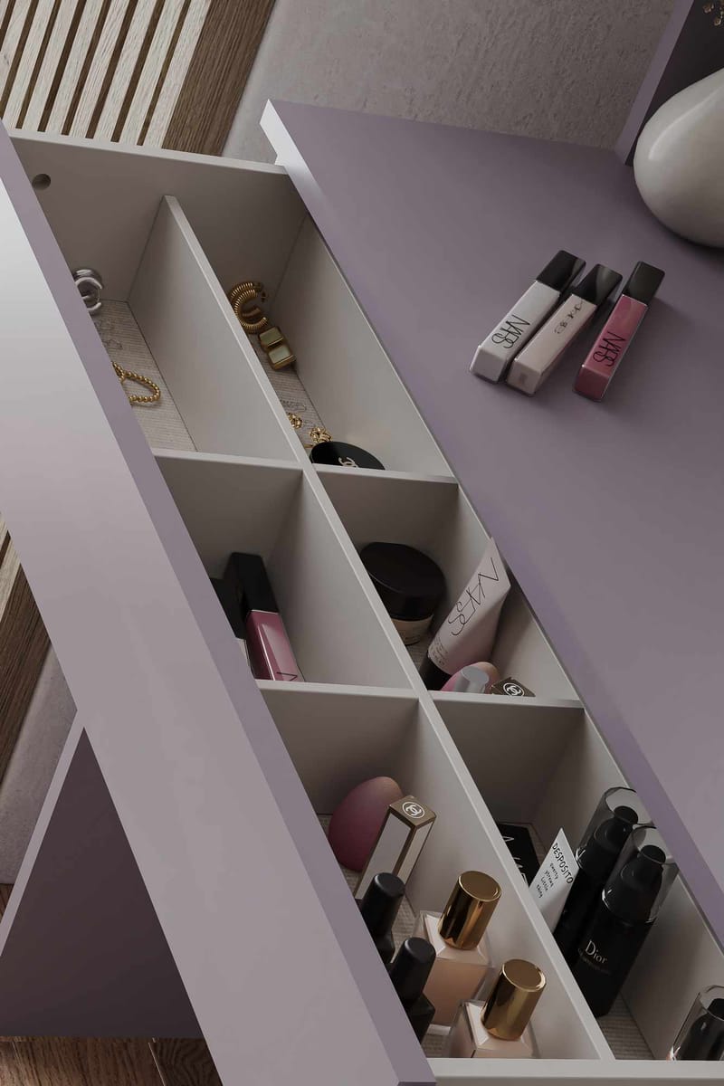 Fabrony sminkebord med spejl 90 cm - Anemone - Møbler - Borde - Sminkebord & konsolbord