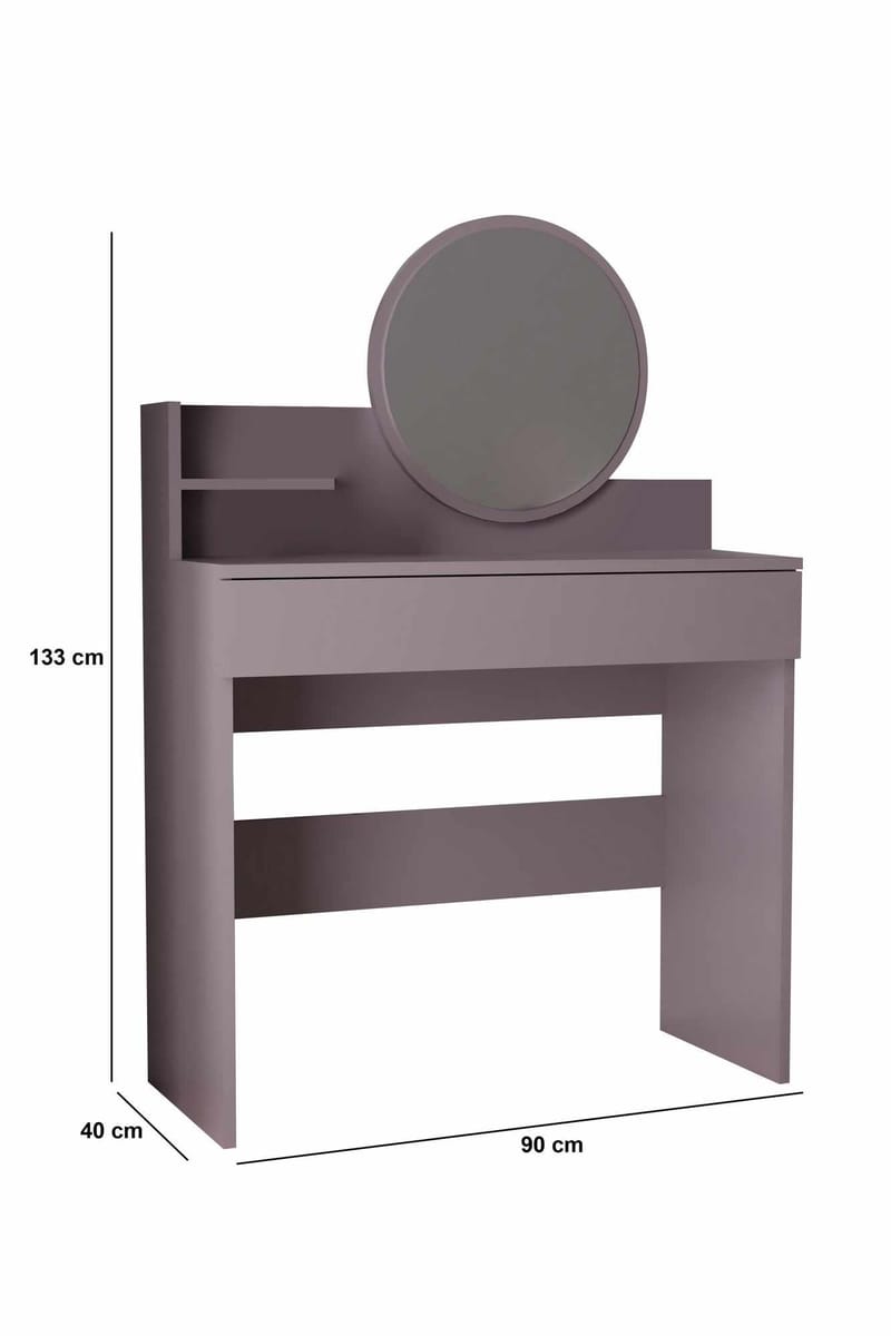 Fabrony sminkebord med spejl 90 cm - Anemone - Møbler - Borde - Sminkebord & konsolbord