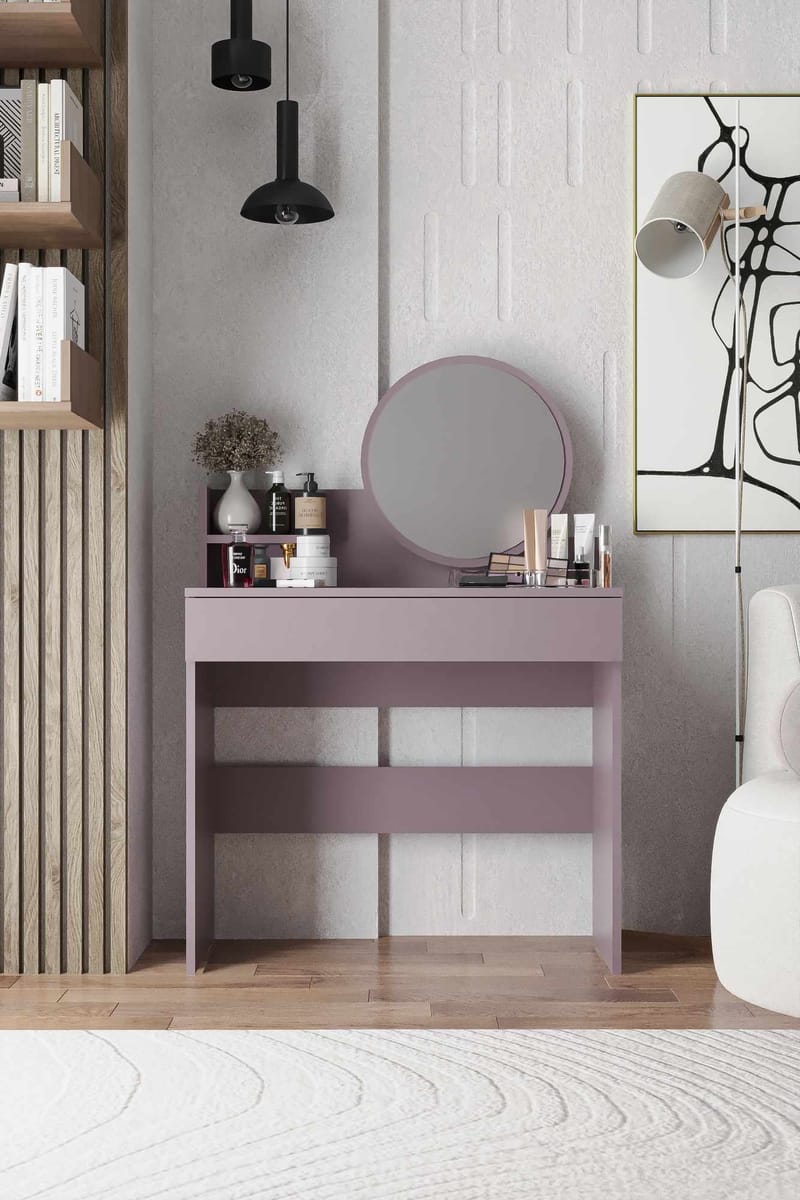 Fabrony sminkebord med spejl 90 cm - Anemone - Møbler - Borde - Sminkebord & konsolbord