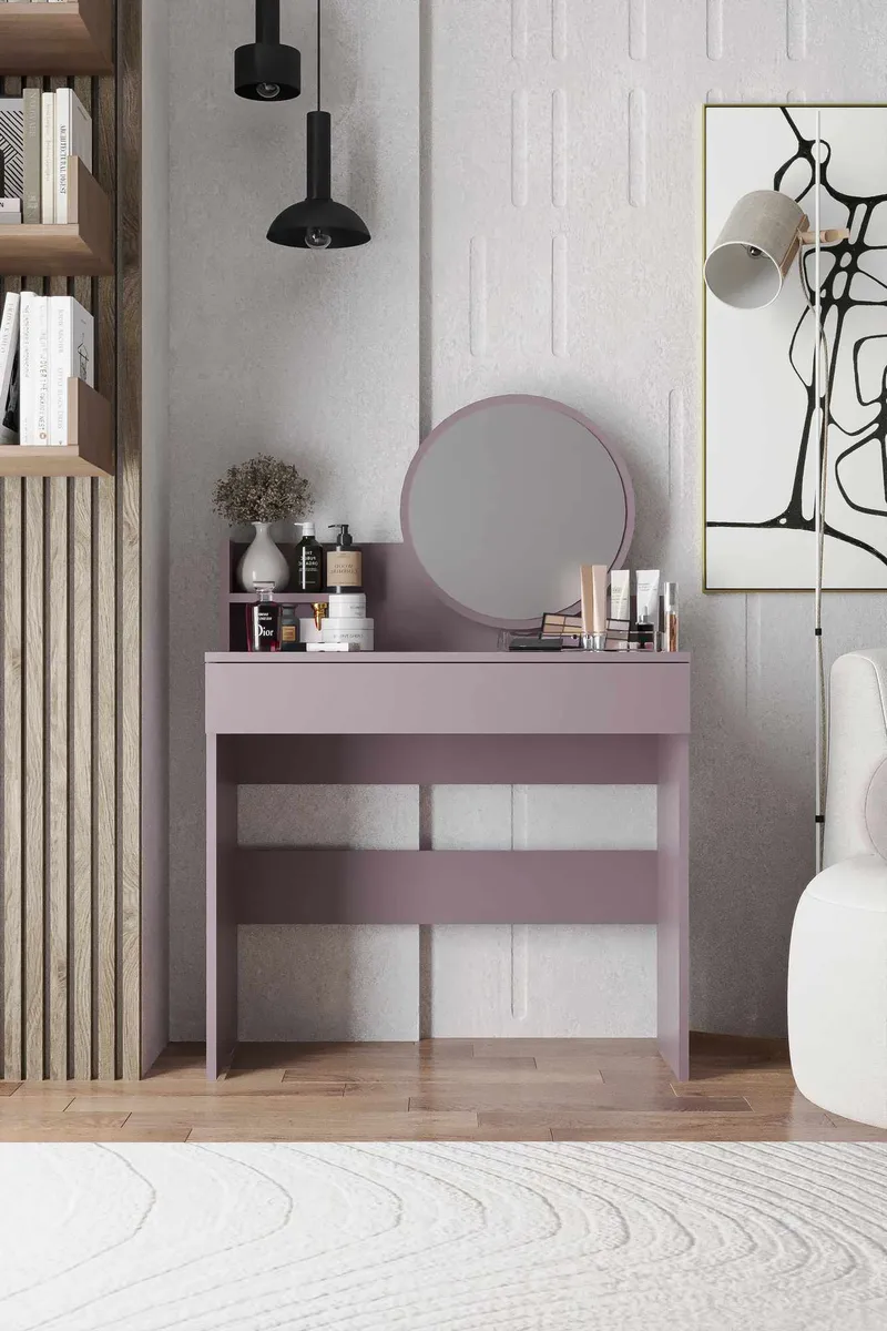 Fabrony sminkebord med spejl 90 cm - Anemone - Møbler - Borde - Sminkebord & konsolbord