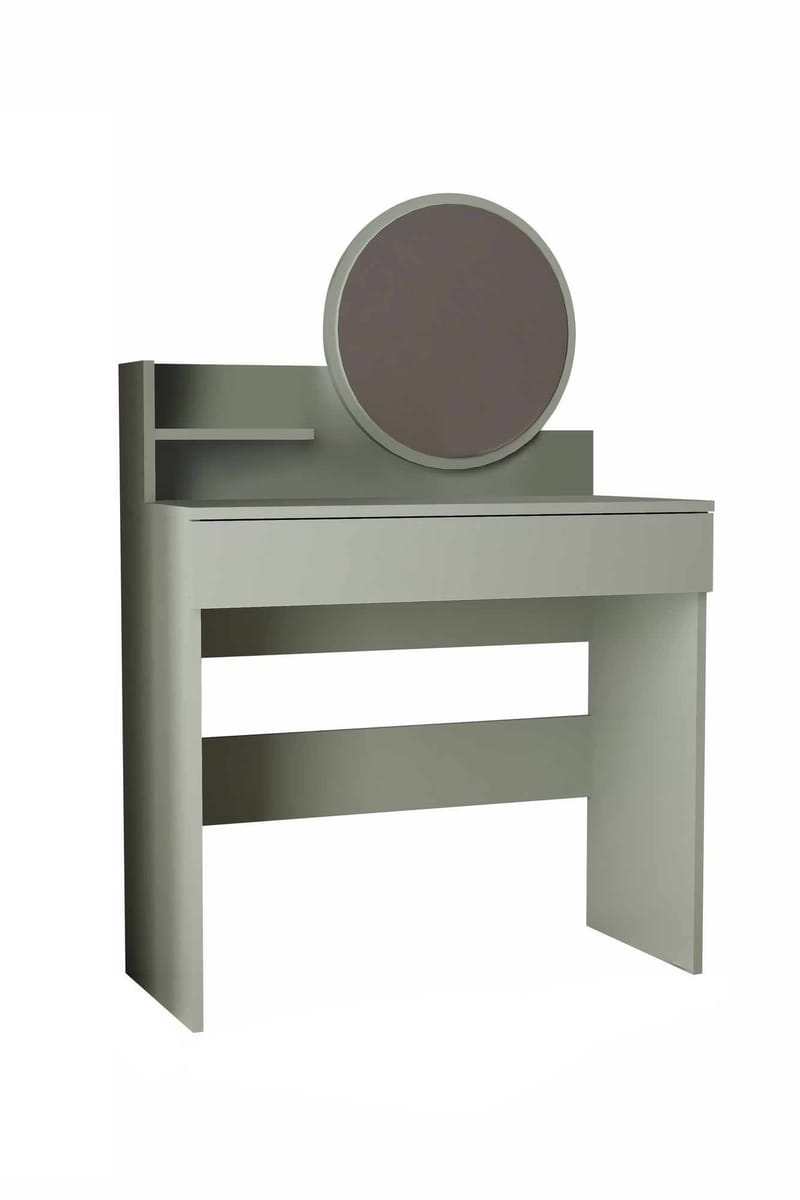 Fabrony sminkebord med spejl 90 cm - Askgrøn - Møbler - Borde - Sminkebord & konsolbord