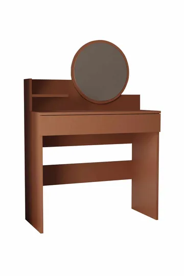 Fabrony sminkebord med spejl 90 cm - Sepia - Møbler - Borde - Sminkebord & konsolbord