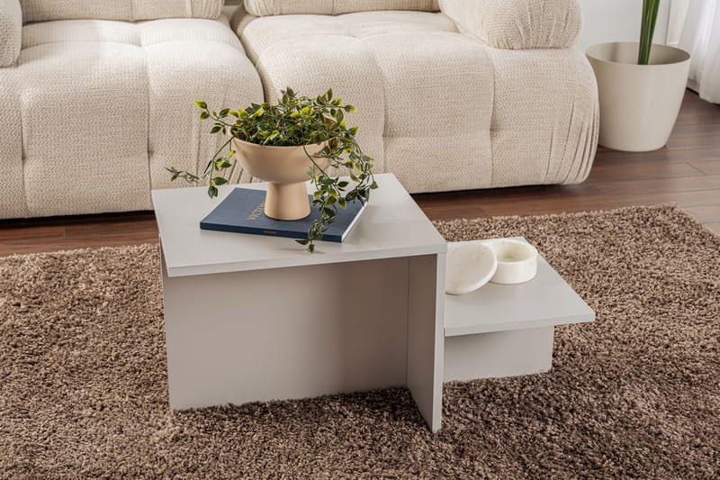 Fabrony Sofabord 80x40 cm - Lysgrå - Møbler - Borde - Sofabord