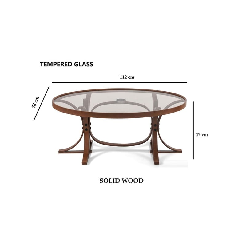 Faylin Sofabord 112 cm - Mørkebrun - Møbler - Borde - Sofabord