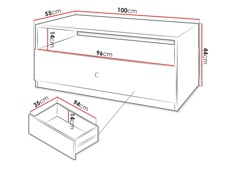 Fayric Sofabord 100 cm - Beige - Møbler - Borde - Sofabord