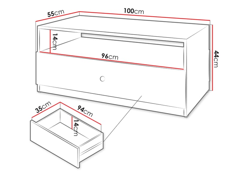 Fayric Sofabord 100 cm - Beige - Møbler - Borde - Sofabord