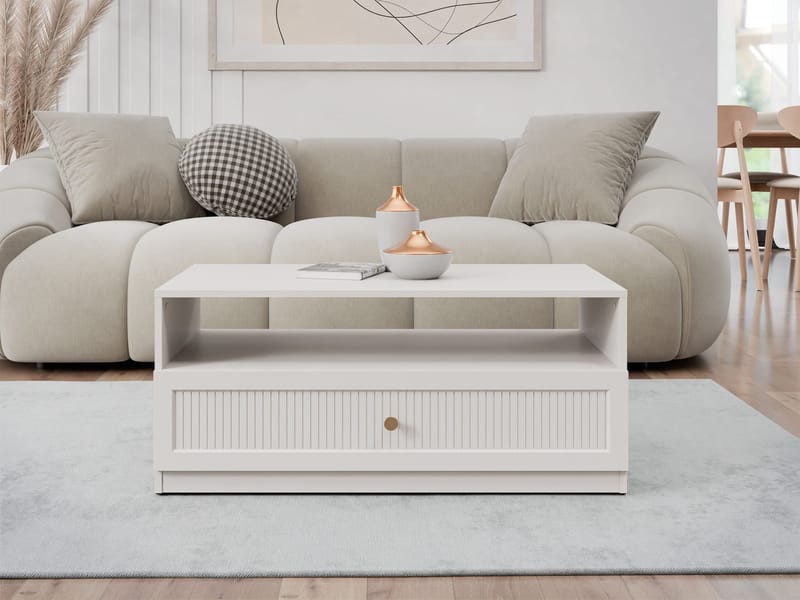 Fayric Sofabord 100 cm - Beige - Møbler - Borde - Sofabord
