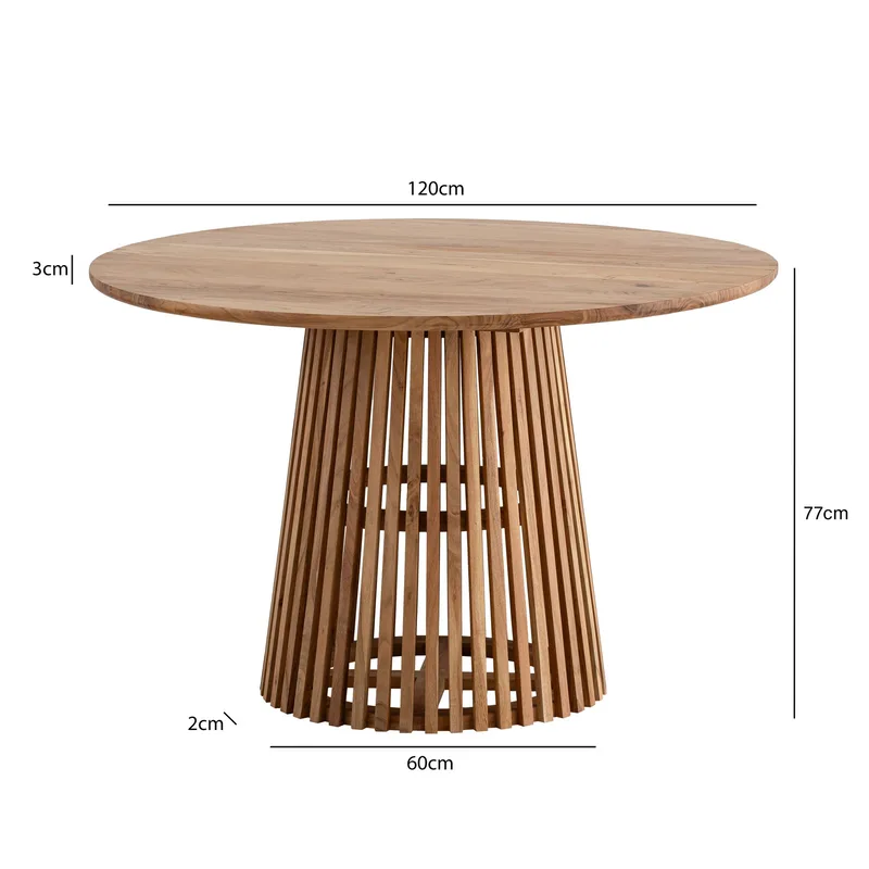 Fenano spisebord 120 cm - Varm lysebrun - Møbler - Borde - Spisebord og køkkenbord