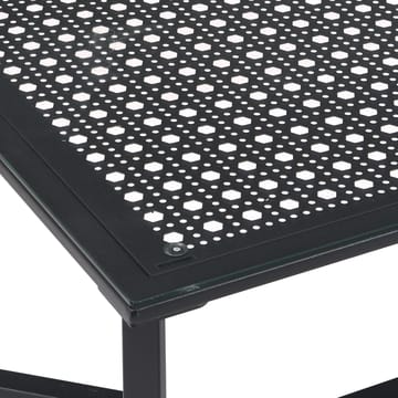 Fenara sofabord 100 cm - Transparent og matsort - Møbler - Borde - Sofabord