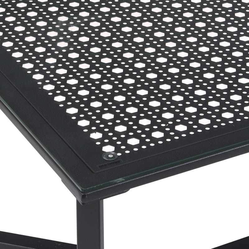 Fenara sofabord 100 cm - Transparent og matsort - Møbler - Borde - Sofabord