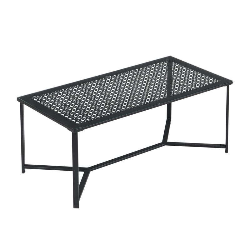 Fenara sofabord 100 cm - Transparent og matsort - Møbler - Borde - Sofabord