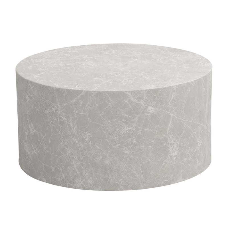 Fenova Rund Cylinder Sofabord 60 cm - Lysegrå - Møbler - Borde - Sofabord