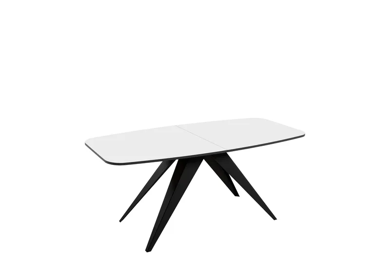 Ferro Spisebord 198 cm, Sort/Hvid