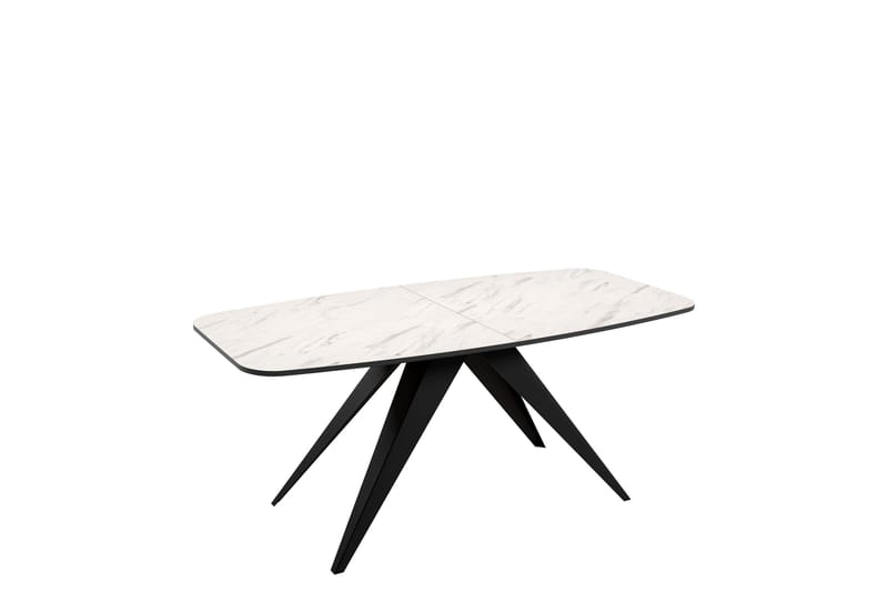 Ferro Spisebord 198 cm, Sort/Hvid